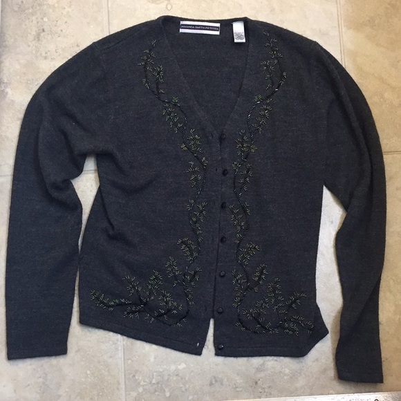 Vintage Sweaters - Vintage 90s Beaded Sweater